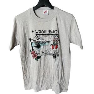 VTG Washington State 1986 T Shirt Medium